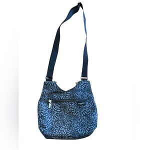 Baggallini Navy Floral Crossbody Bag